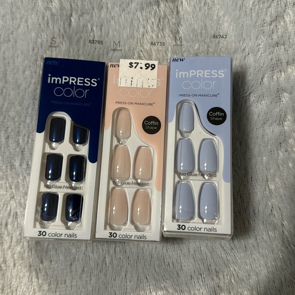 Impress color nails